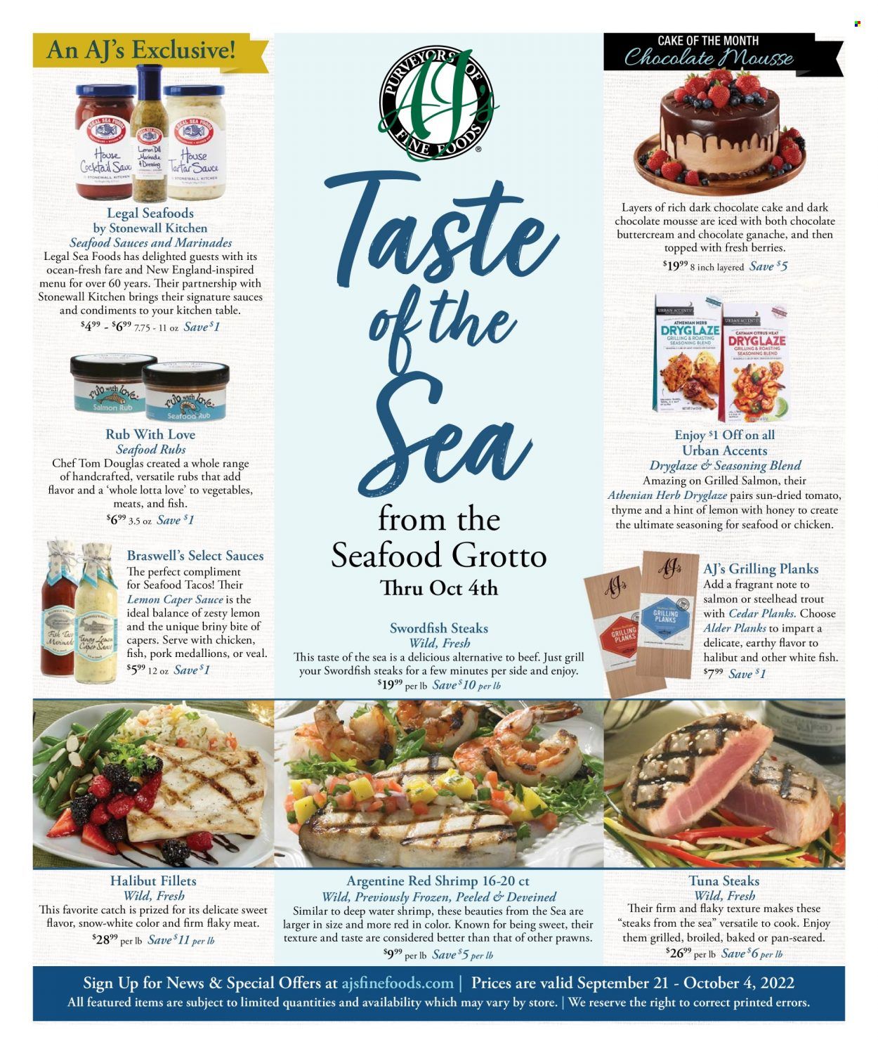 AJ's Fine Foods (AZ) Weekly Ad Flyer Specials September 21 to October 4, 2022