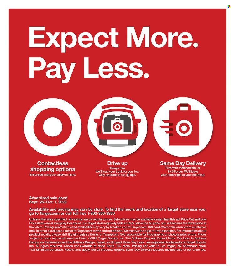Target Weekly Ad Flyer Specials September 25 to October 1, 2022