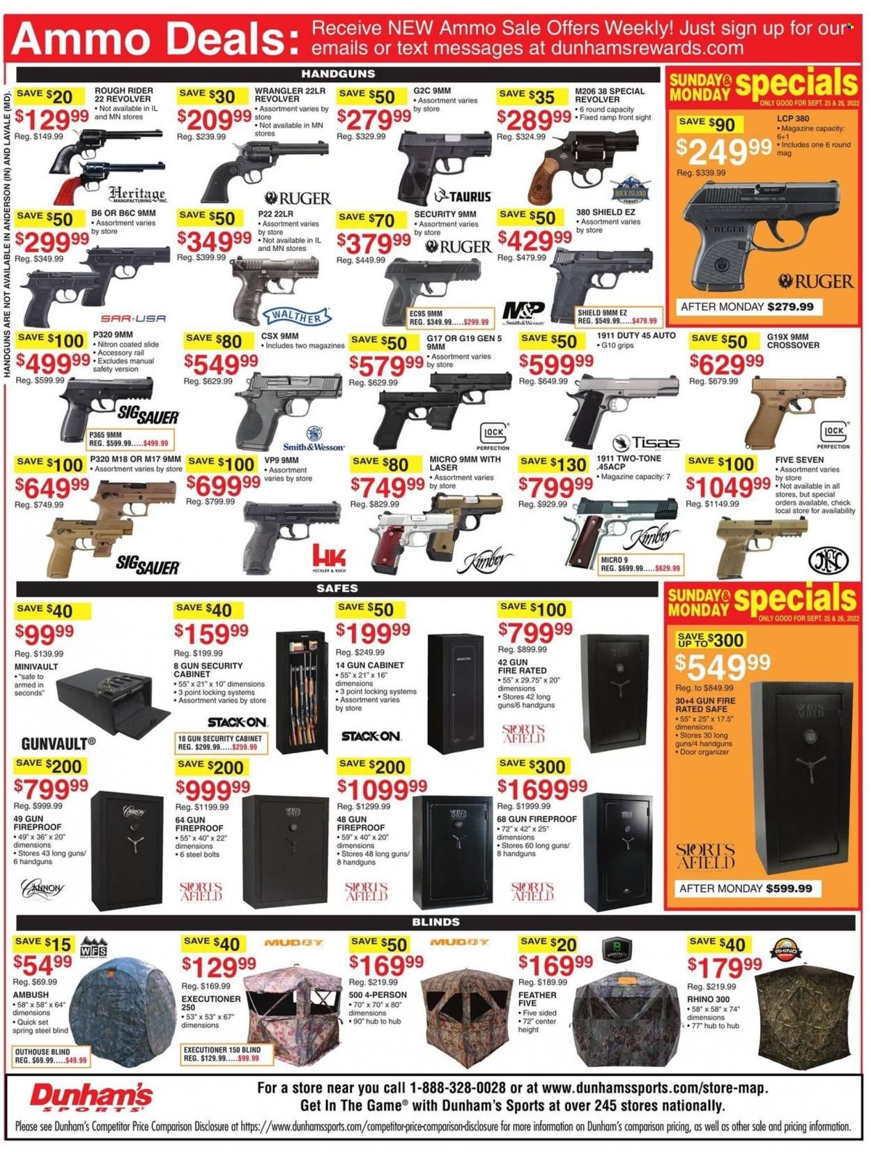 Dunham's Sports Weekly Ad Flyer Specials September 24 to September 29, 2022