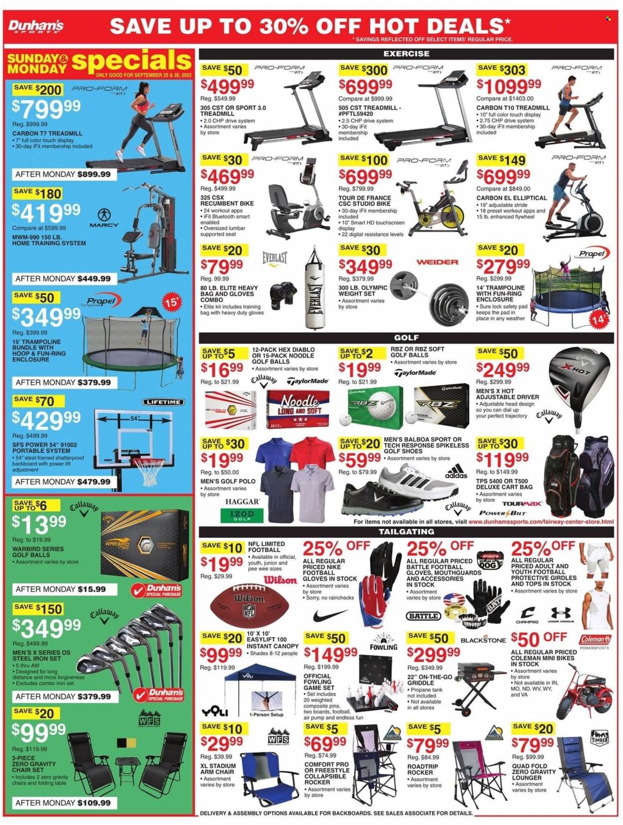 Dunham's Sports (MI, PA, WI) Weekly Ad Flyer Specials September 24 to September 29, 2022