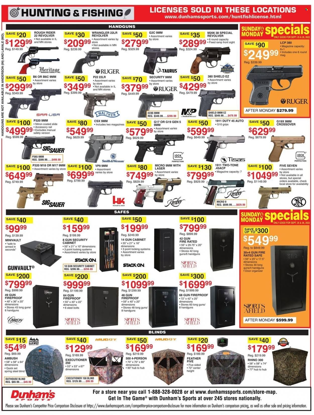 Dunham's Sports (MI) Weekly Ad Flyer Specials September 24 to September 29, 2022