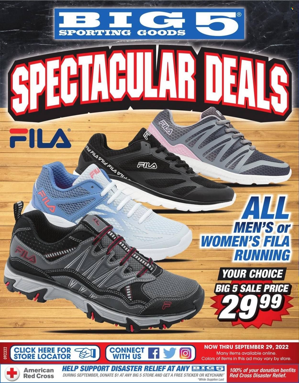 Big 5 (AZ, CA, CO, ID, NM, OR, UT, WA) Weekly Ad Flyer Specials September 23 to September 29, 2022