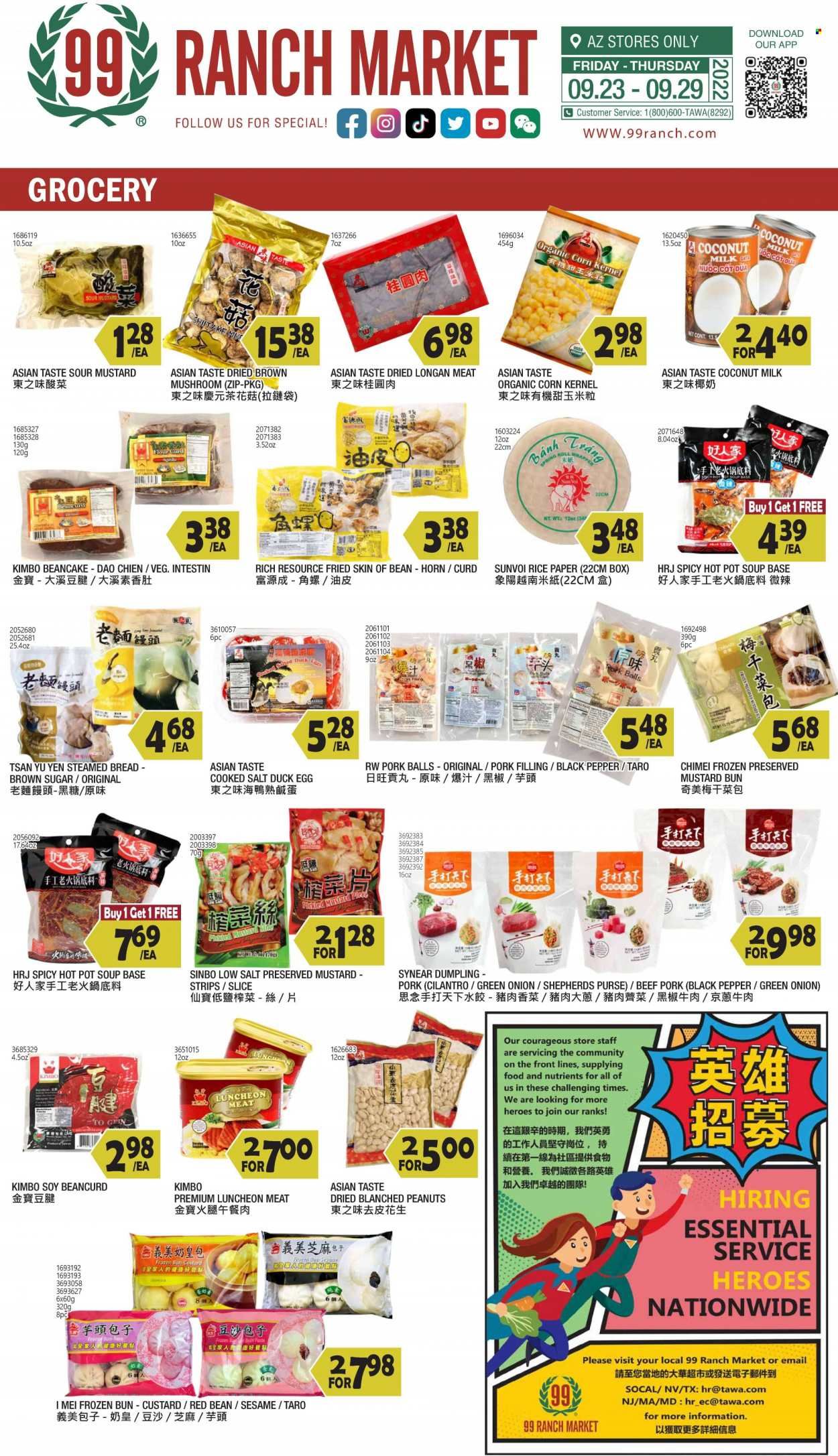 99 Ranch Market (19) Weekly Ad Flyer Specials September 23 to September 29, 2022