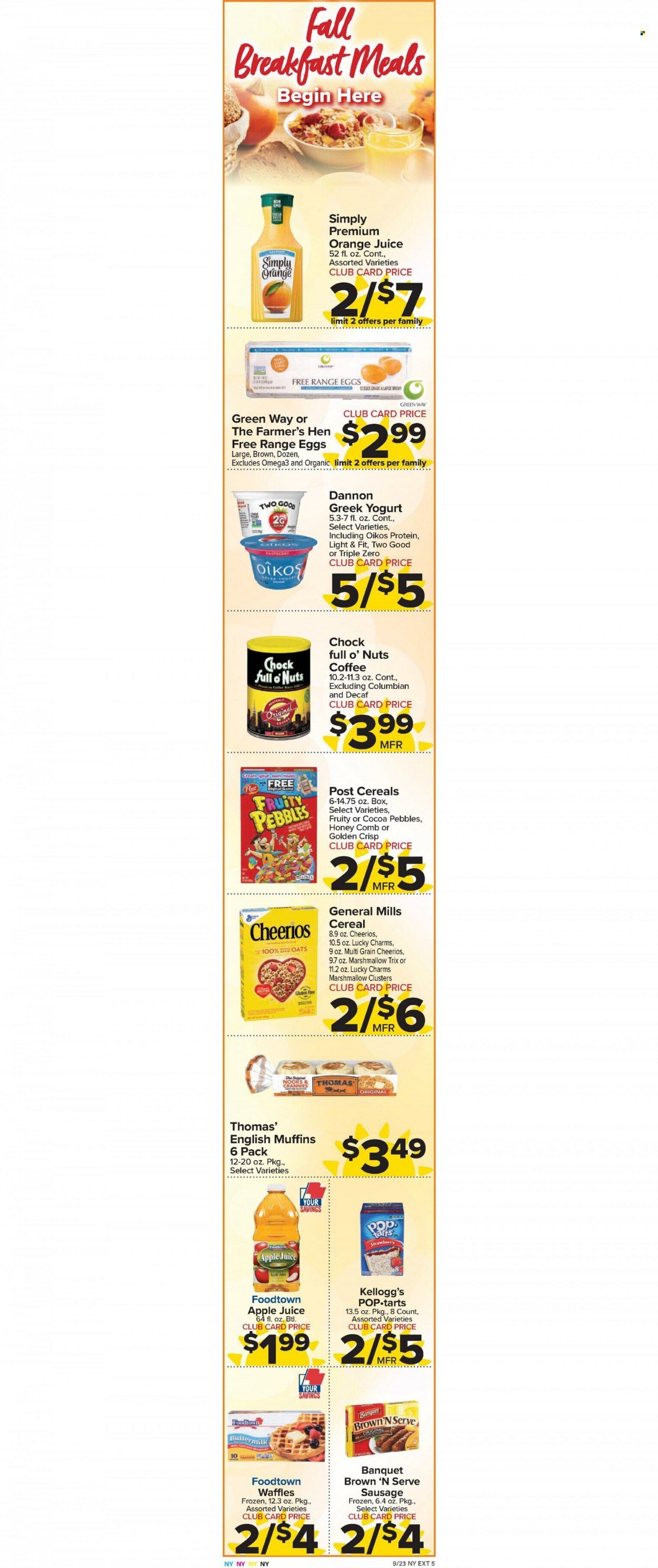 Foodtown (NJ, NY, PA) Weekly Ad Flyer Specials September 23 to September 29, 2022