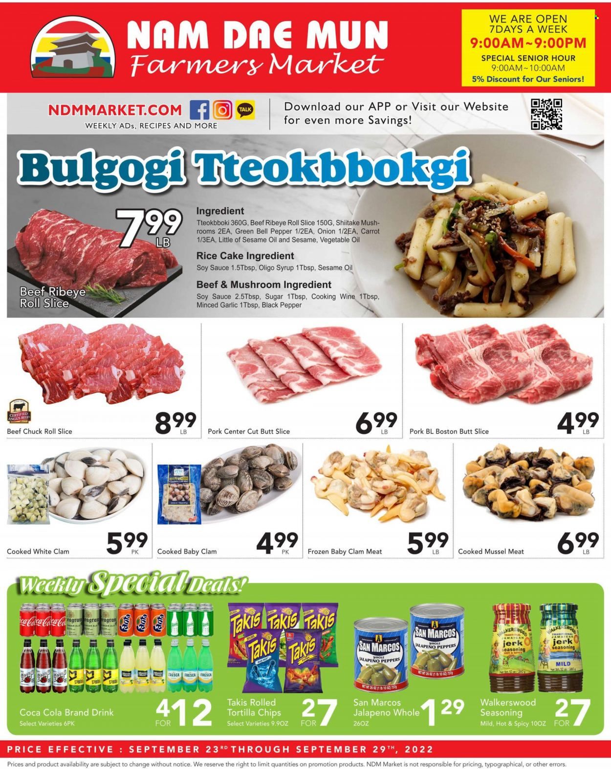 Nam Dae Mun Farmers Market (GA) Weekly Ad Flyer Specials September 23 to September 29, 2022