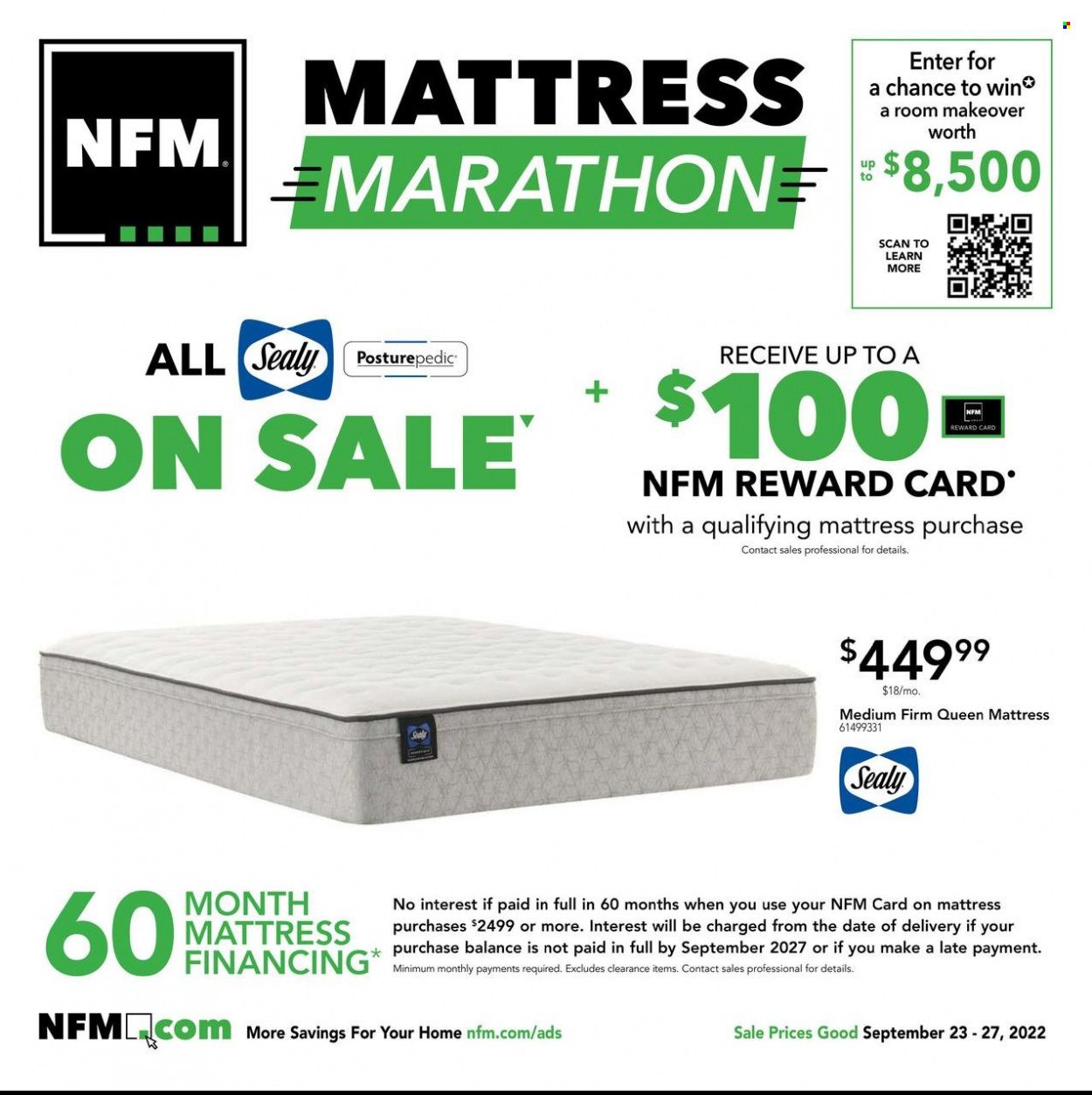 Nebraska Furniture Mart (IA, KS, NE, TX) Weekly Ad Flyer Specials September 23 to September 27, 2022