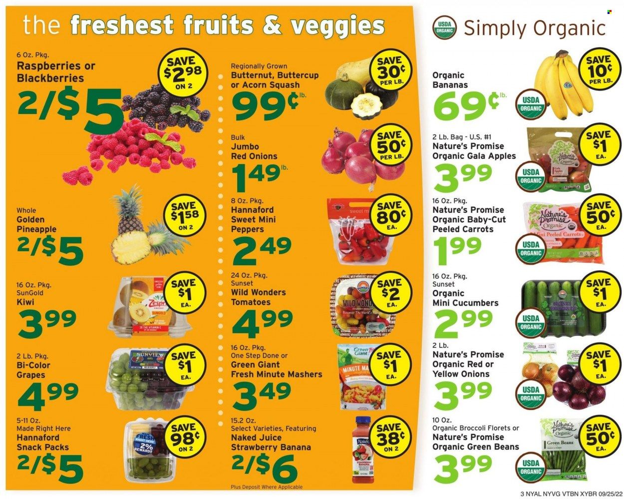 Hannaford (NY) Weekly Ad Flyer Specials September 25 to October 1, 2022