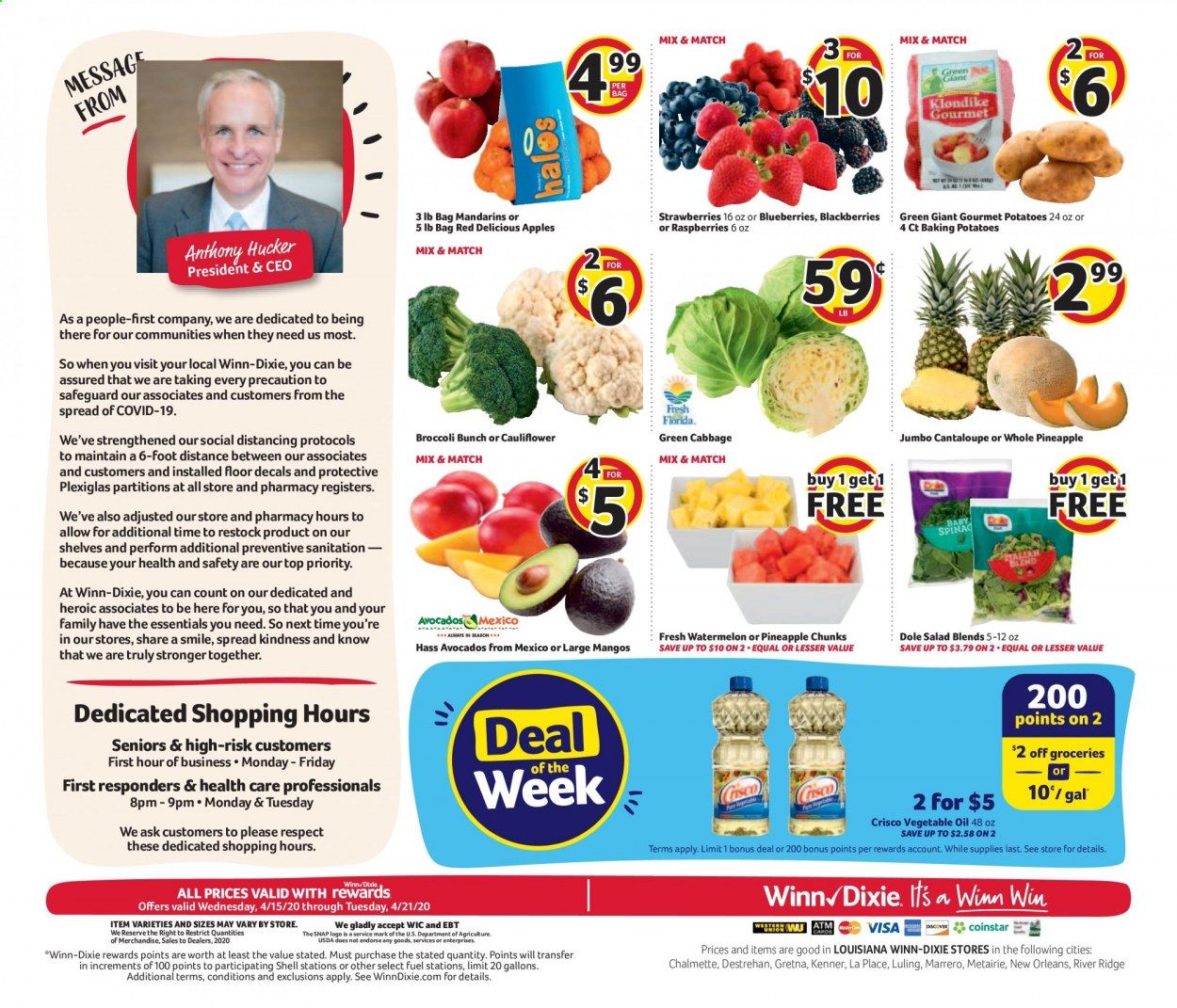 Winn Dixie Weekly Ad & Flyer April 15 to 21