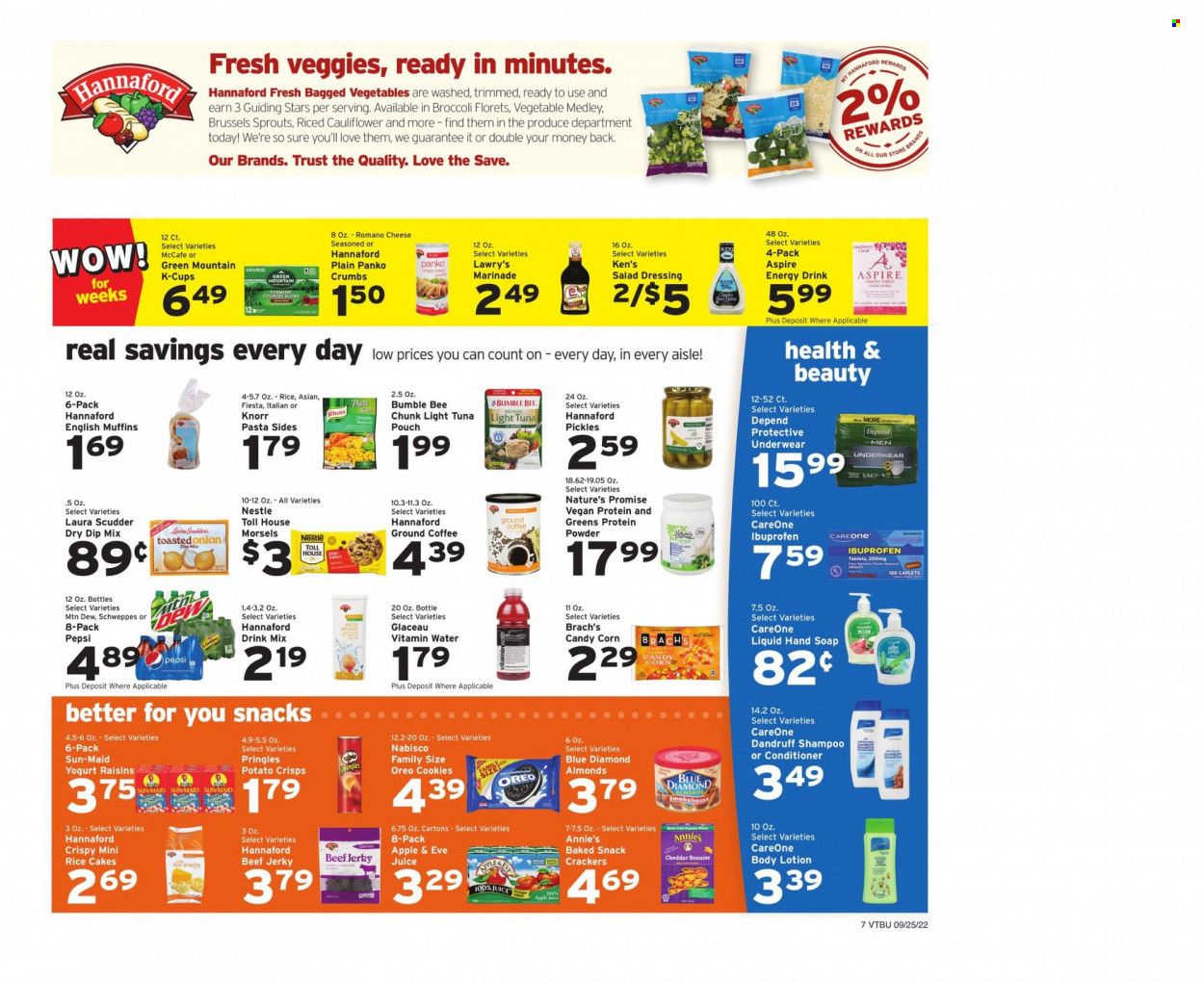 Hannaford (VT) Weekly Ad Flyer Specials September 25 to October 1, 2022