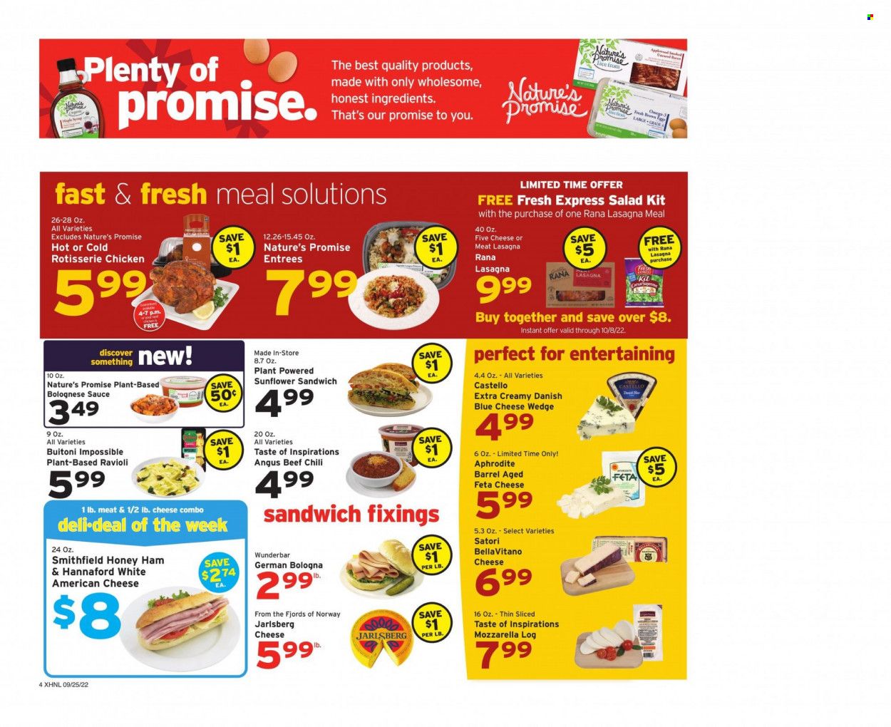Hannaford (NH) Weekly Ad Flyer Specials September 25 to October 1, 2022