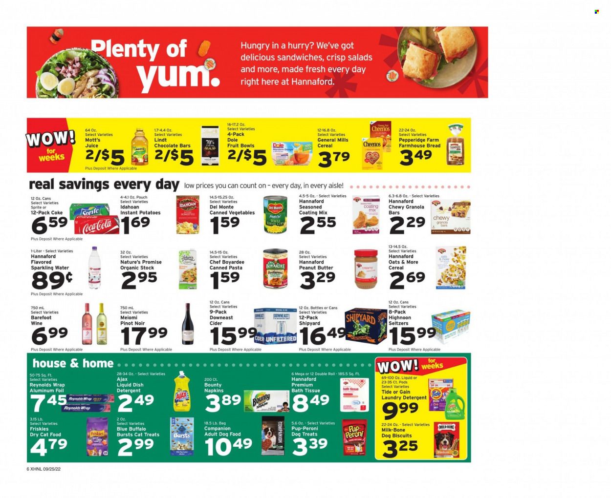 Hannaford (NH) Weekly Ad Flyer Specials September 25 to October 1, 2022