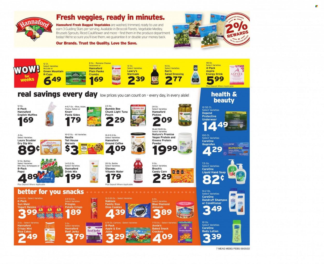 Hannaford (ME) Weekly Ad Flyer Specials September 25 to October 1, 2022