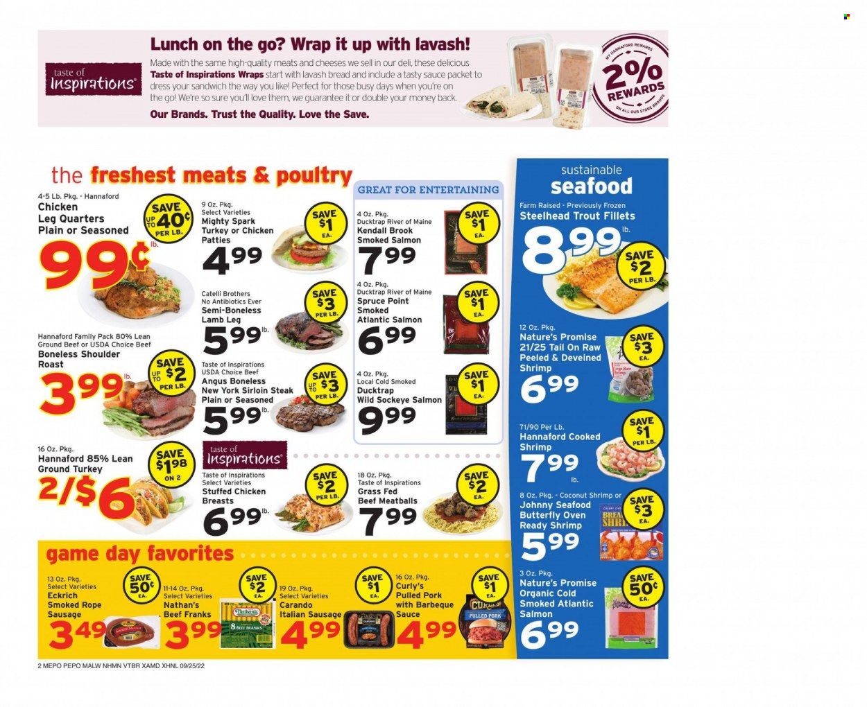 Hannaford (MA) Weekly Ad Flyer Specials September 25 to October 1, 2022