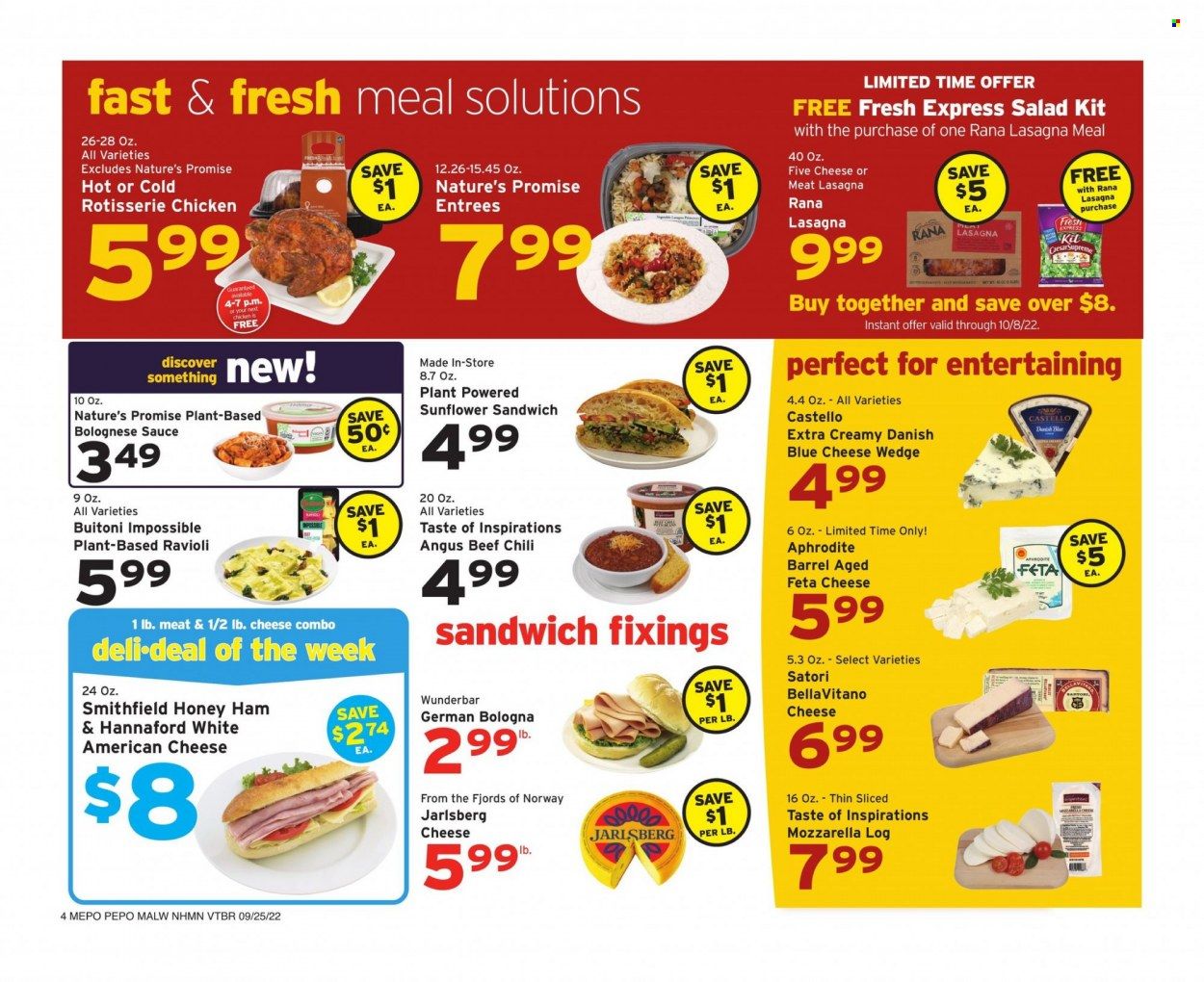 Hannaford (MA) Weekly Ad Flyer Specials September 25 to October 1, 2022