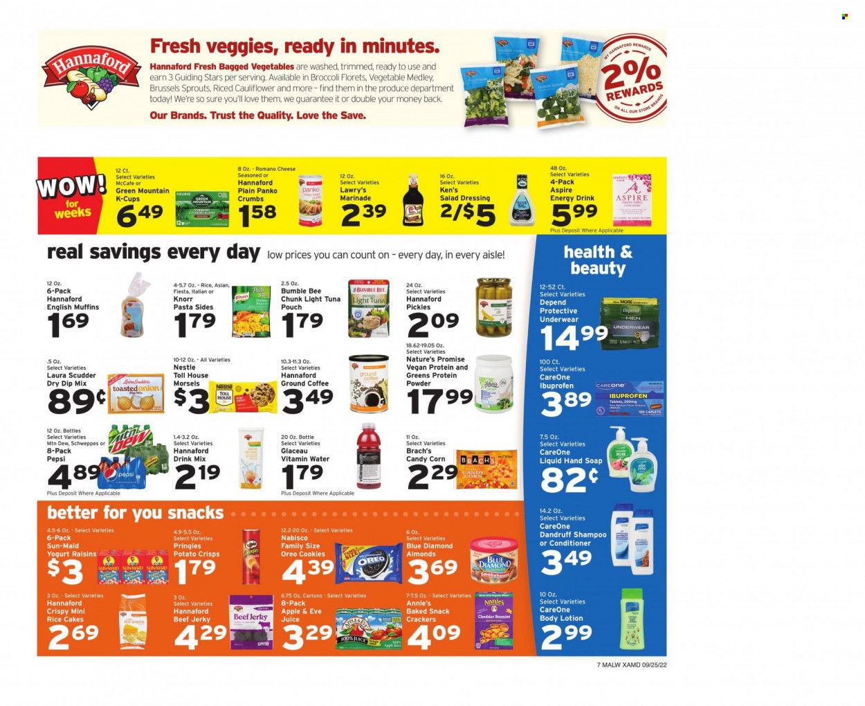 Hannaford (MA) Weekly Ad Flyer Specials September 25 to October 1, 2022