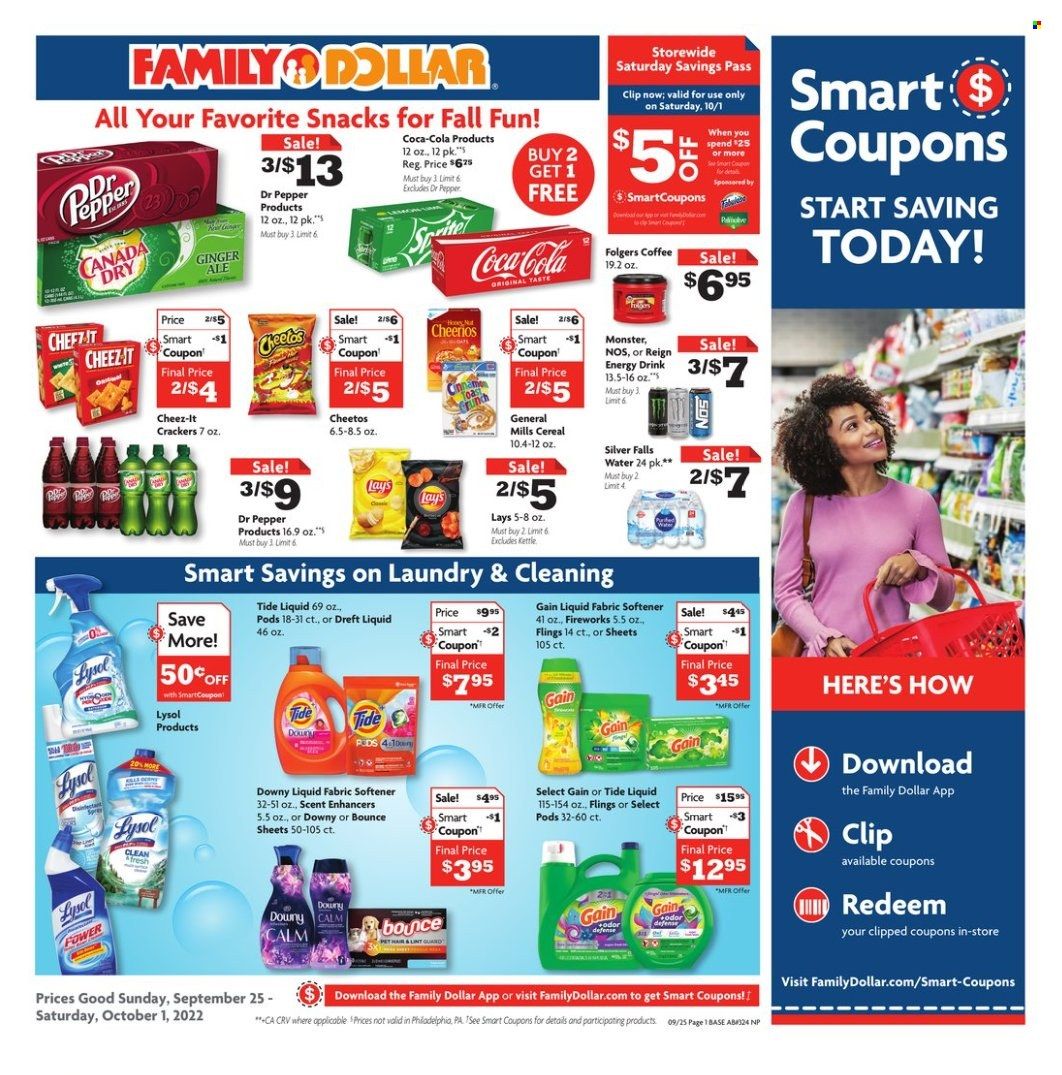Family Dollar Weekly Ad Flyer Specials September 25 to October 1, 2022