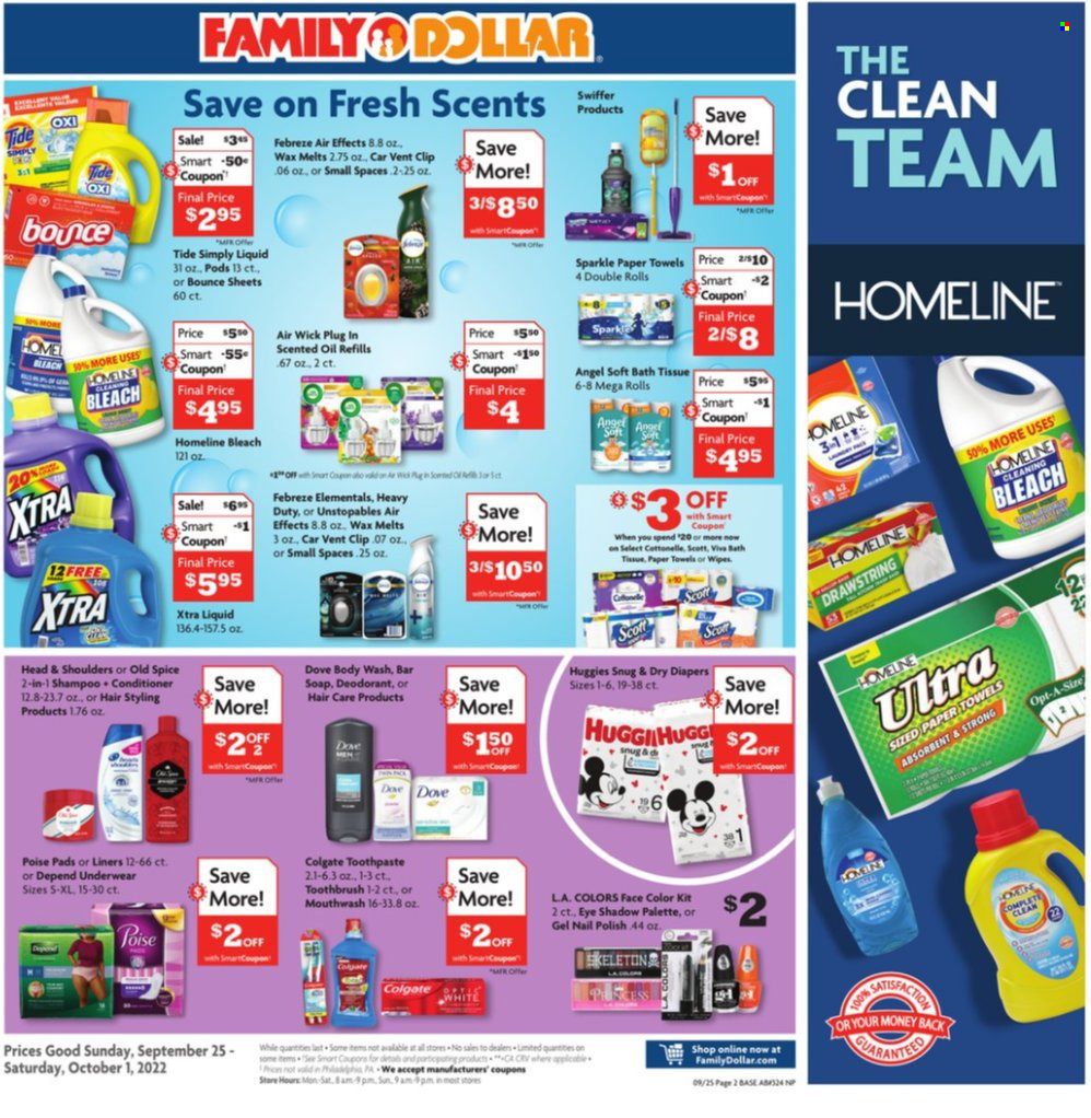 Family Dollar Weekly Ad Flyer Specials September 25 to October 1, 2022