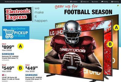 Electronic Express (AL, TN) Weekly Ad Flyer Specials September 25 to October 1, 2022