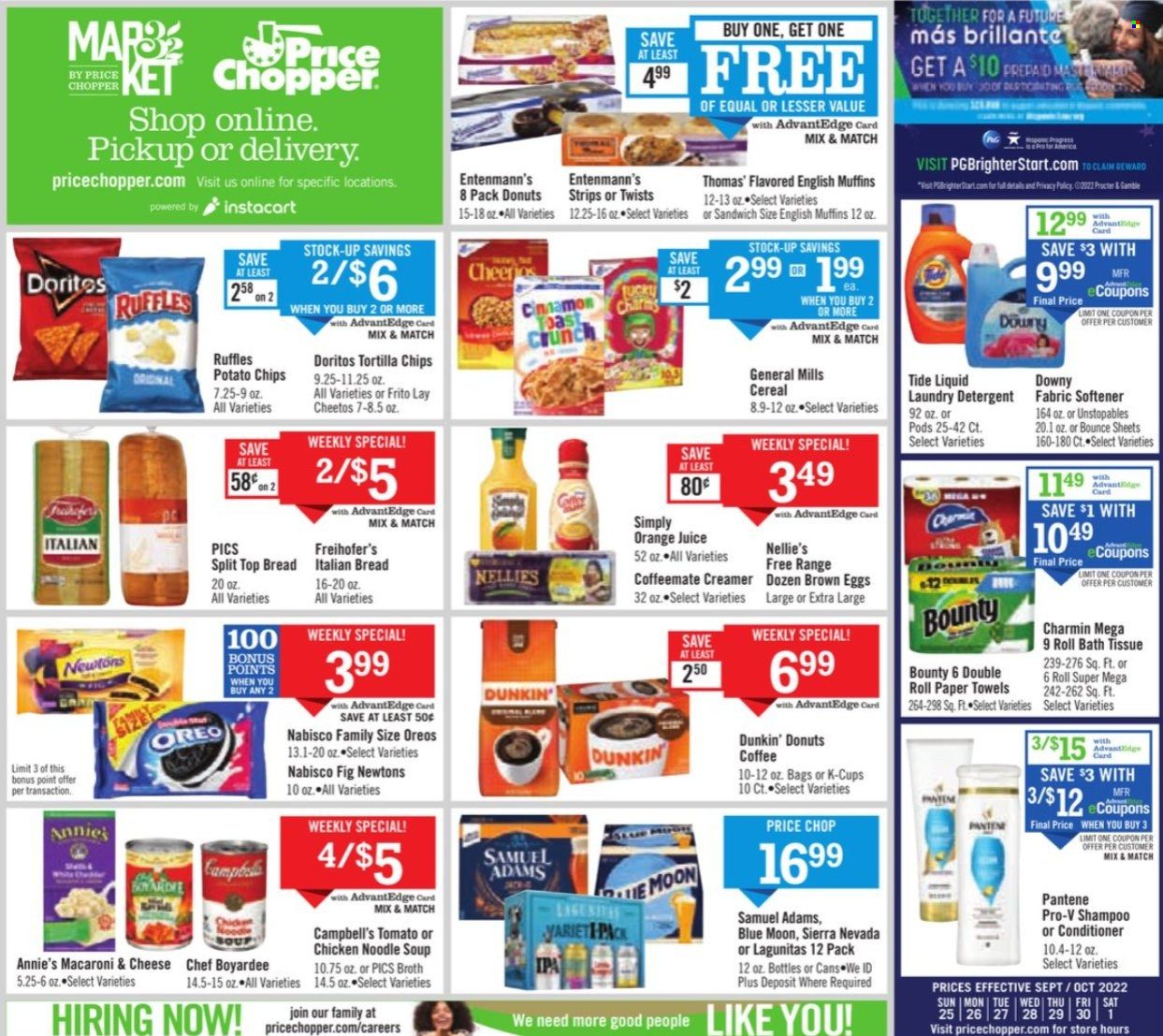 Price Chopper (CT, NY, PA, VT) Weekly Ad Flyer Specials September 25 to October 1, 2022