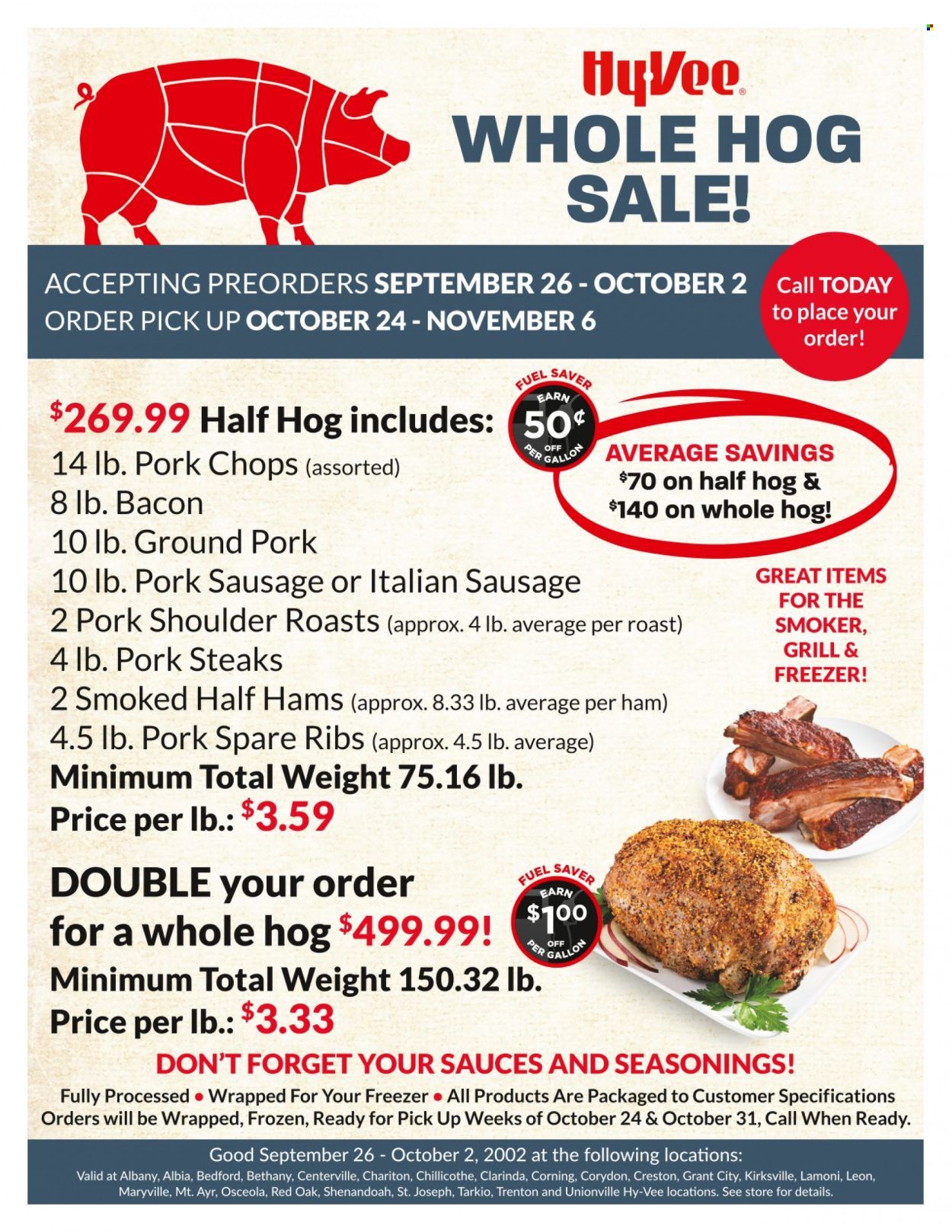 Hy-Vee (IA) Weekly Ad Flyer Specials September 26 to October 2, 2022