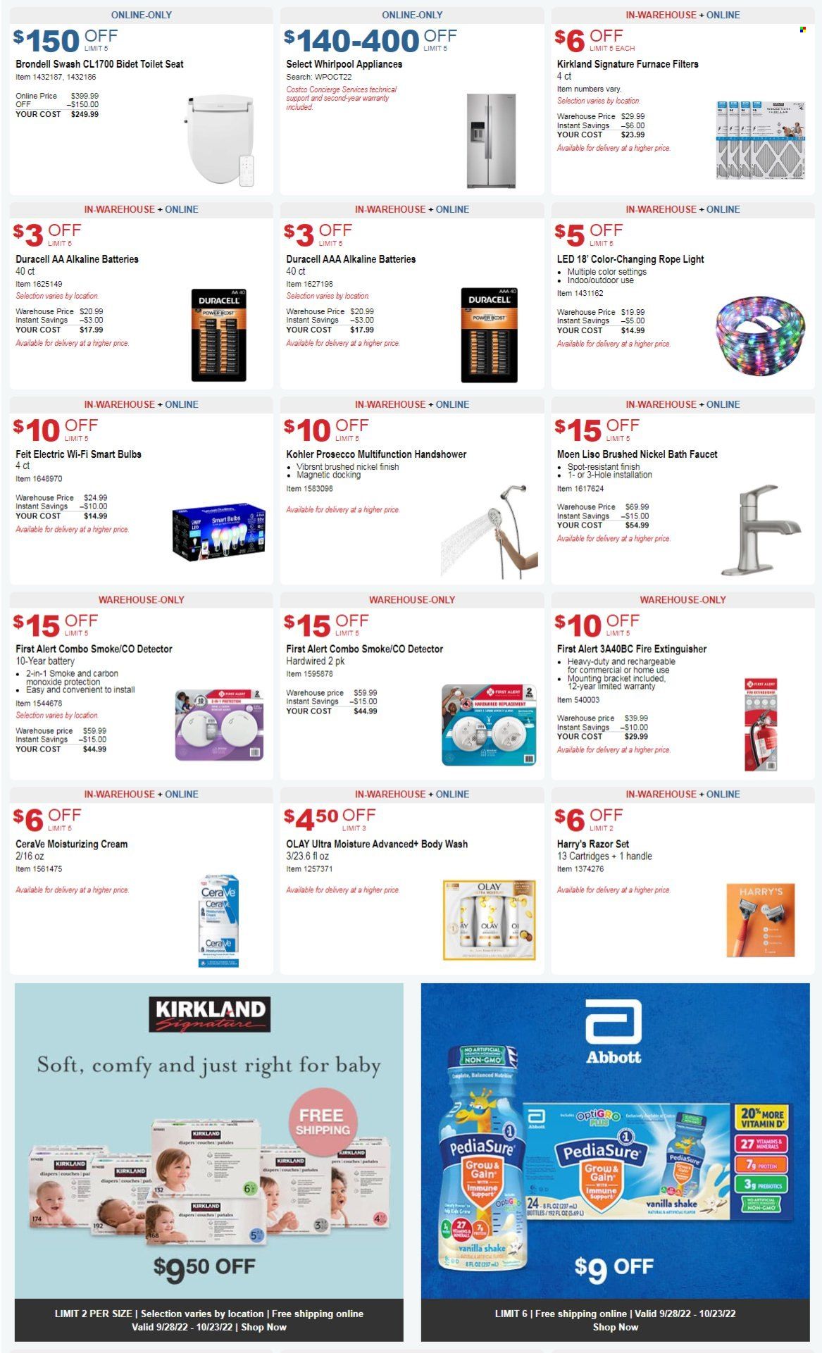 Costco Weekly Ad Flyer Specials September 28 to October 23, 2022