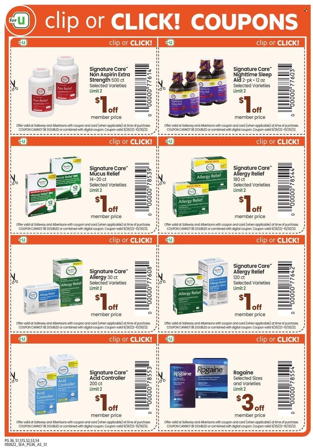 Safeway (WA) Weekly Ad Flyer Specials September 26 to October 30, 2022