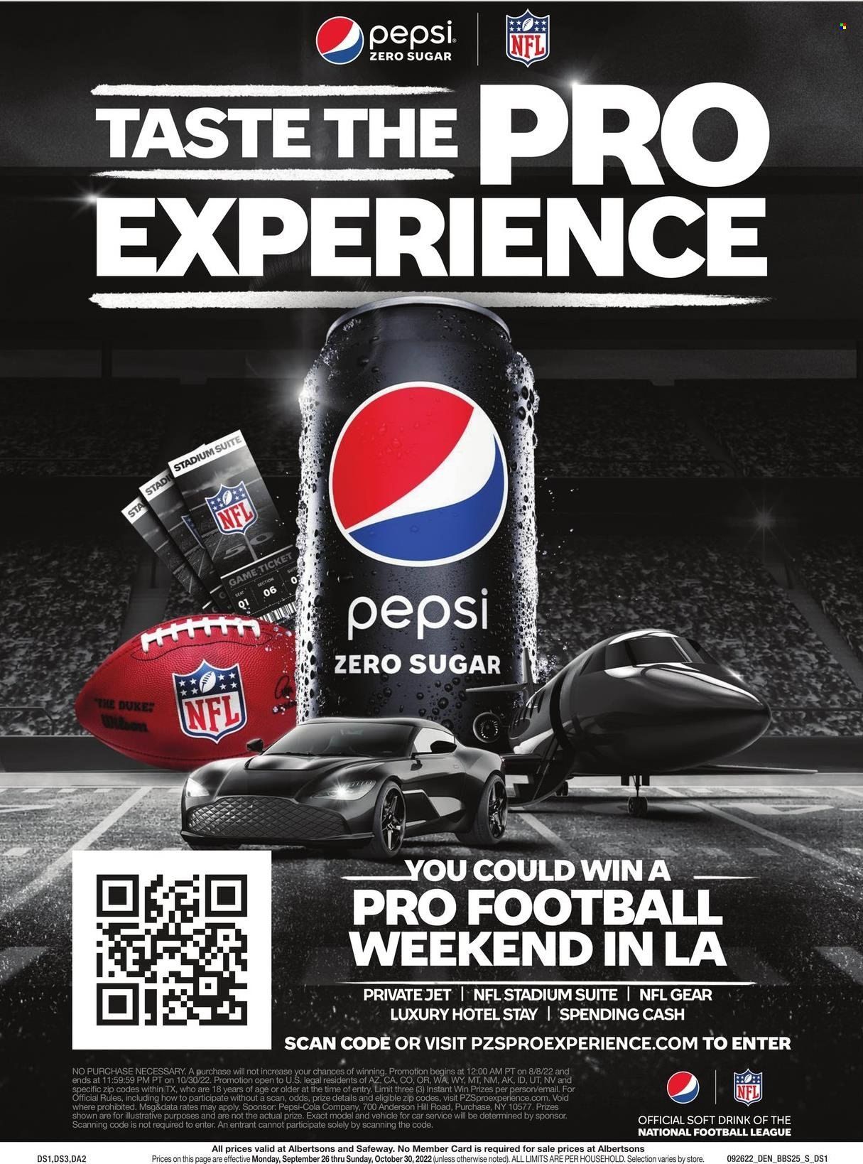 Safeway (SD) Weekly Ad Flyer Specials September 26 to October 30, 2022