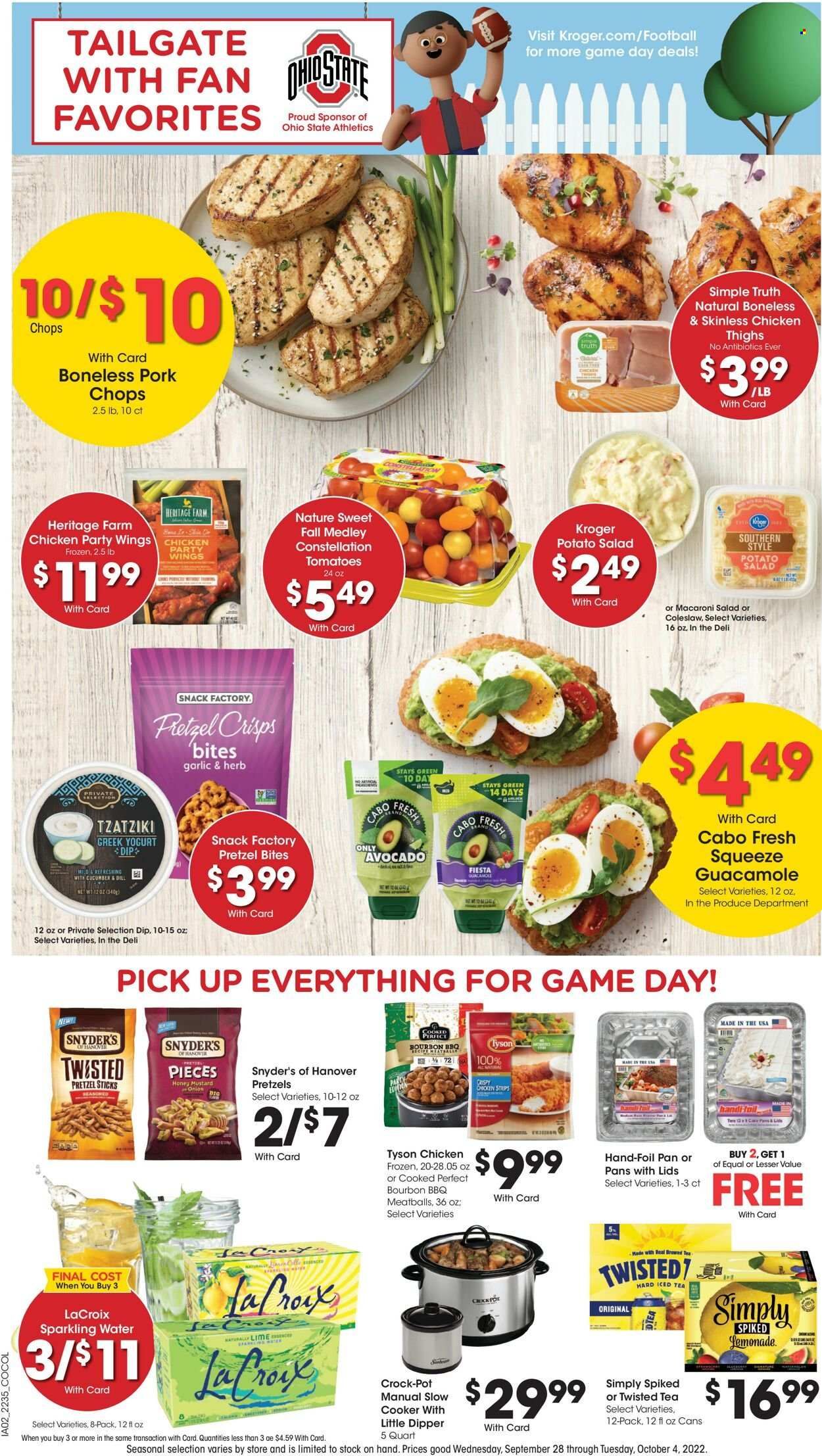 Kroger (GA, IL, LA, MI, OK, SC, TN, TX, VA) Weekly Ad Flyer Specials September 28 to October 4, 2022