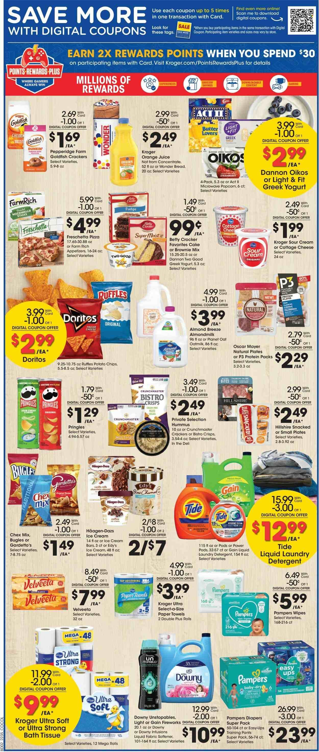 Kroger (GA, IL, LA, MI, OK, SC, TN, TX, VA) Weekly Ad Flyer Specials September 28 to October 4, 2022