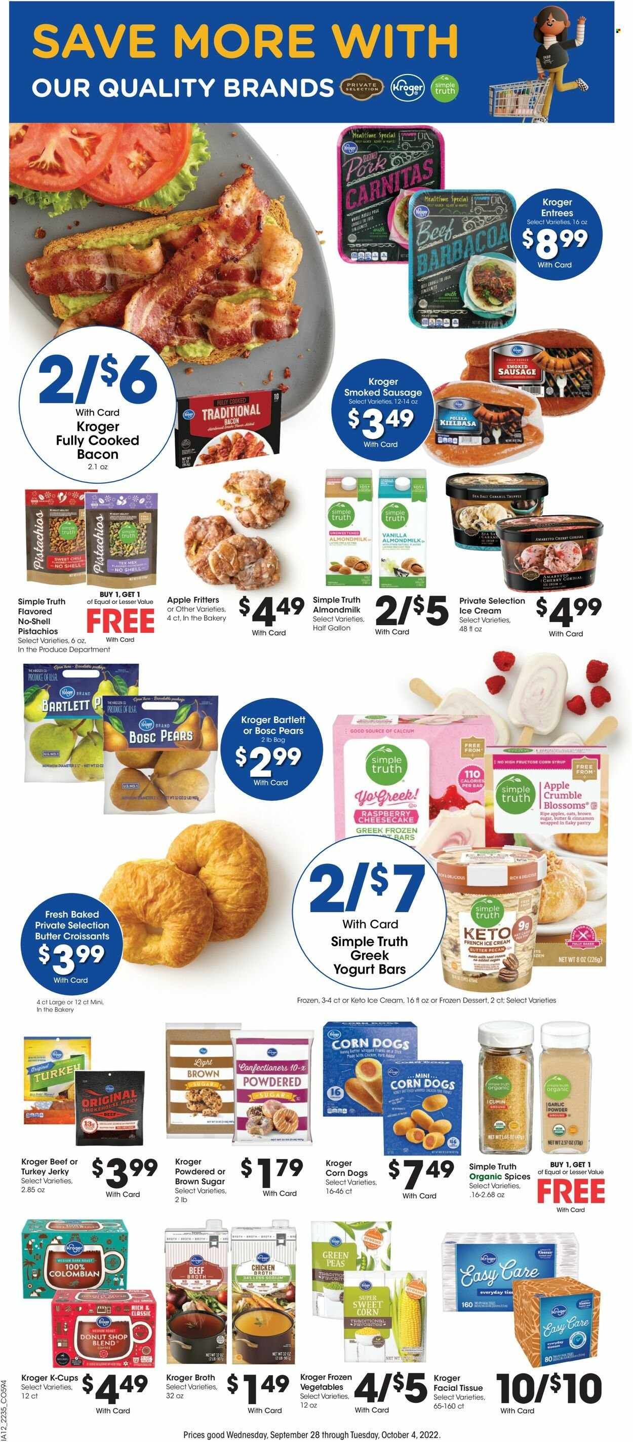 Kroger (GA, IL, LA, MI, OK, SC, TN, TX, VA) Weekly Ad Flyer Specials September 28 to October 4, 2022
