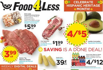 Food 4 Less Weekly Ad Flyer Specials September 28 to October 4, 2022
