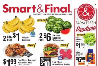 Smart & Final (AZ, CA) Weekly Ad Flyer Specials September 28 to October 4, 2022