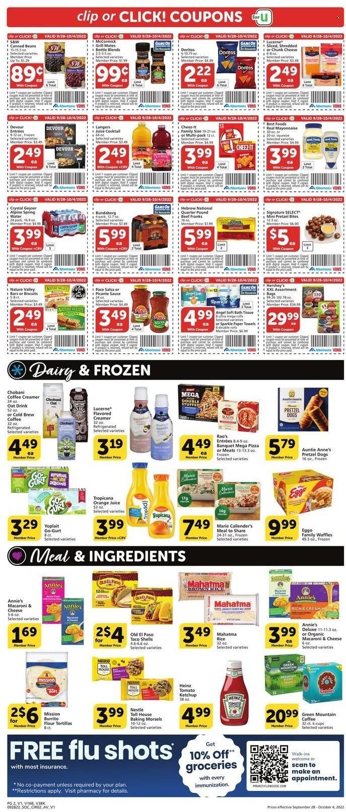 Albertsons (CA, ID, LA, MT, OR, TX, WA) Weekly Ad Flyer Specials September 28 to October 4, 2022