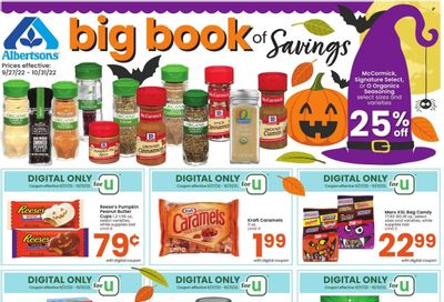 Albertsons (CA, ID, LA, MT, OR, TX, WA) Weekly Ad Flyer Specials September 27 to October 31, 2022