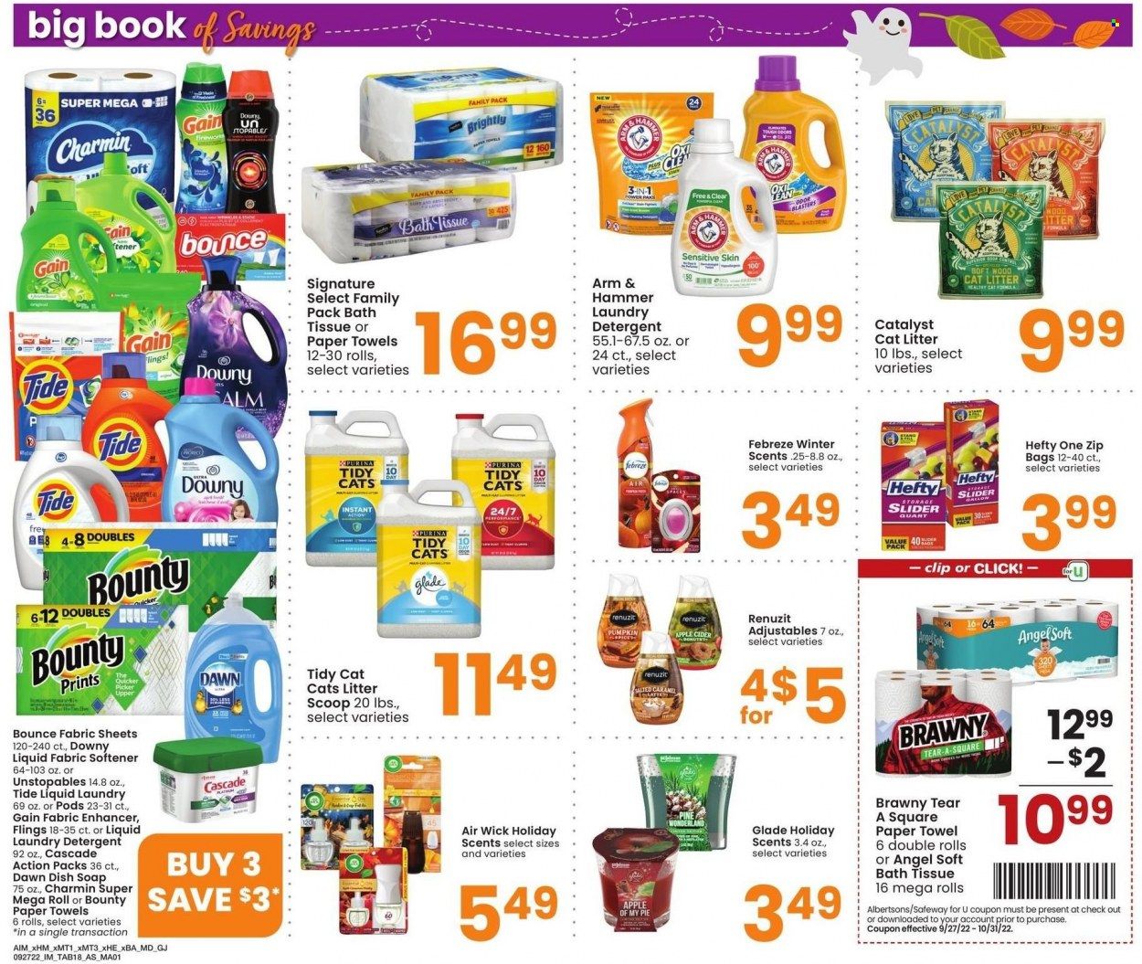 Albertsons (CA, ID, LA, MT, OR, TX, WA) Weekly Ad Flyer Specials September 27 to October 31, 2022