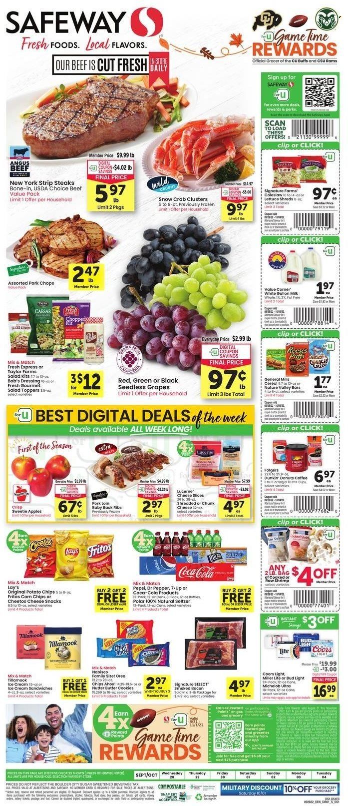 Safeway (CO) Weekly Ad Flyer Specials September 28 to October 4, 2022