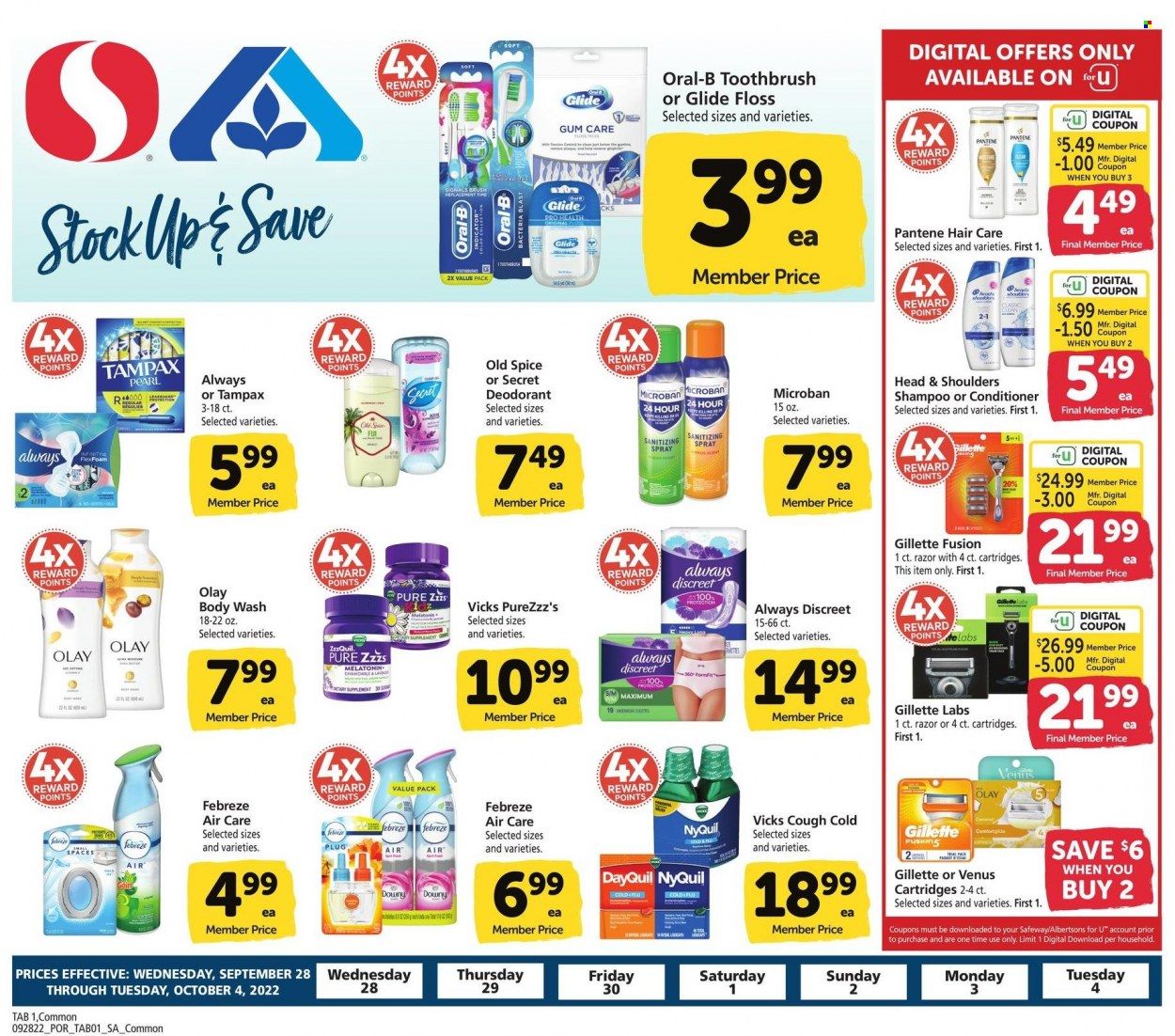 Safeway (OR) Weekly Ad Flyer Specials September 28 to October 4, 2022