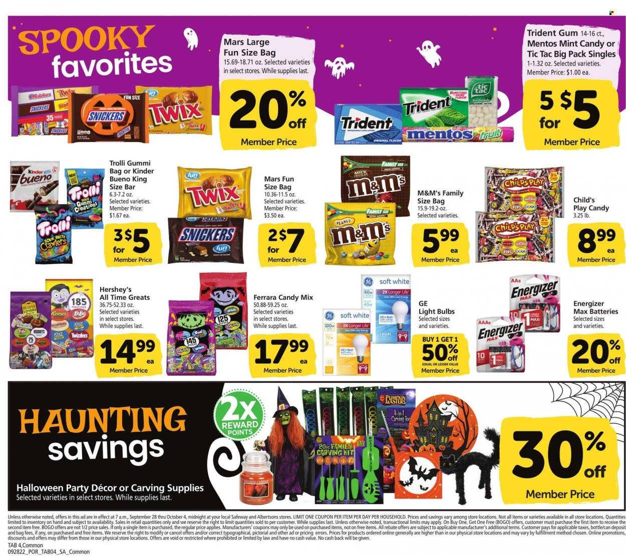 Safeway (OR) Weekly Ad Flyer Specials September 28 to October 4, 2022