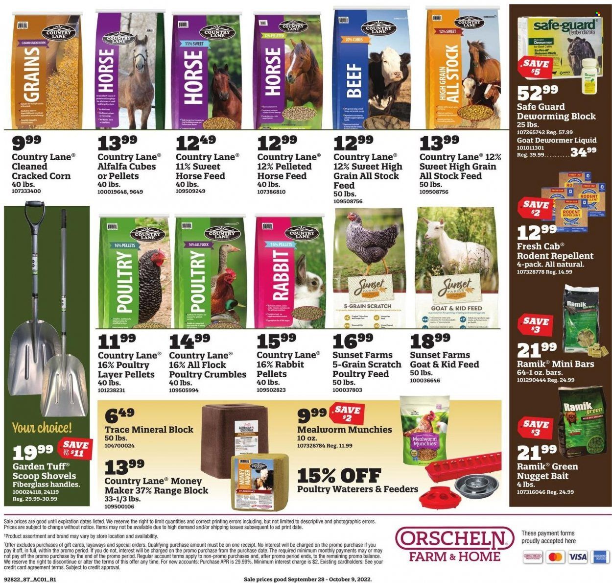 Orscheln Farm and Home (IA, IN, KS, MO, NE, OK) Weekly Ad Flyer Specials September 28 to October 9, 2022