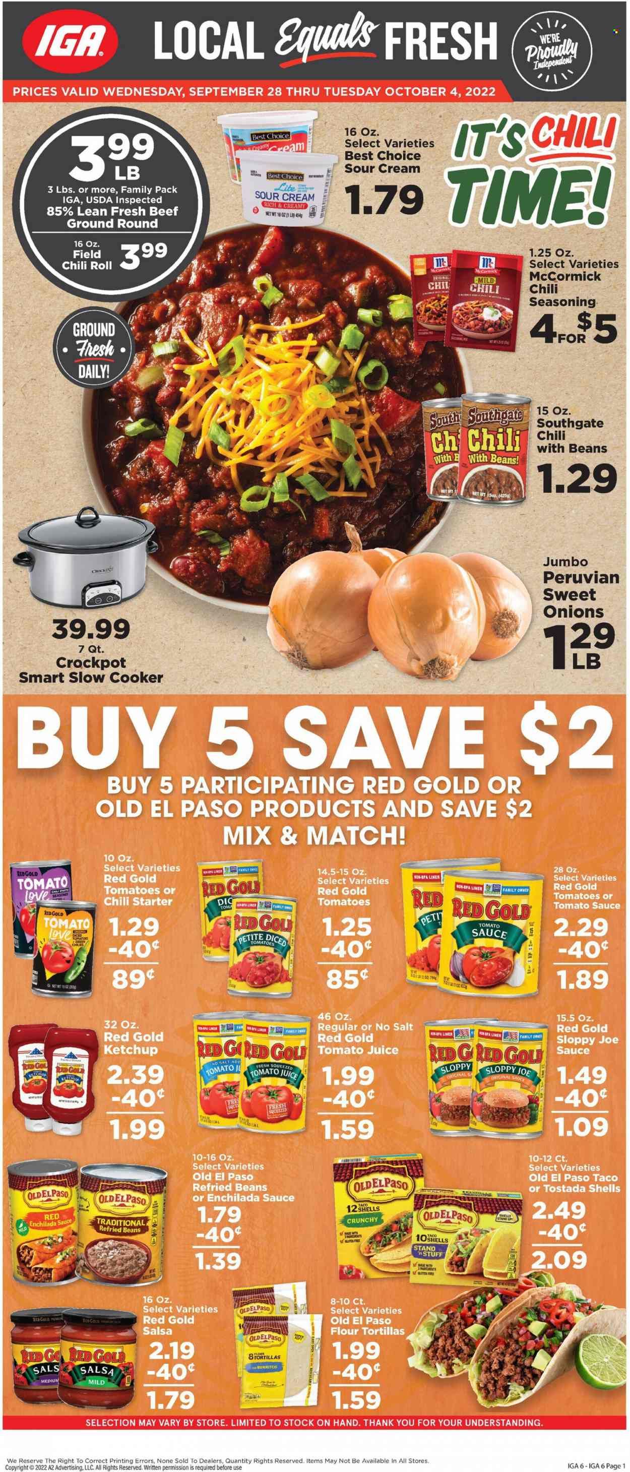 IGA (TN) Weekly Ad Flyer Specials September 28 to October 4, 2022