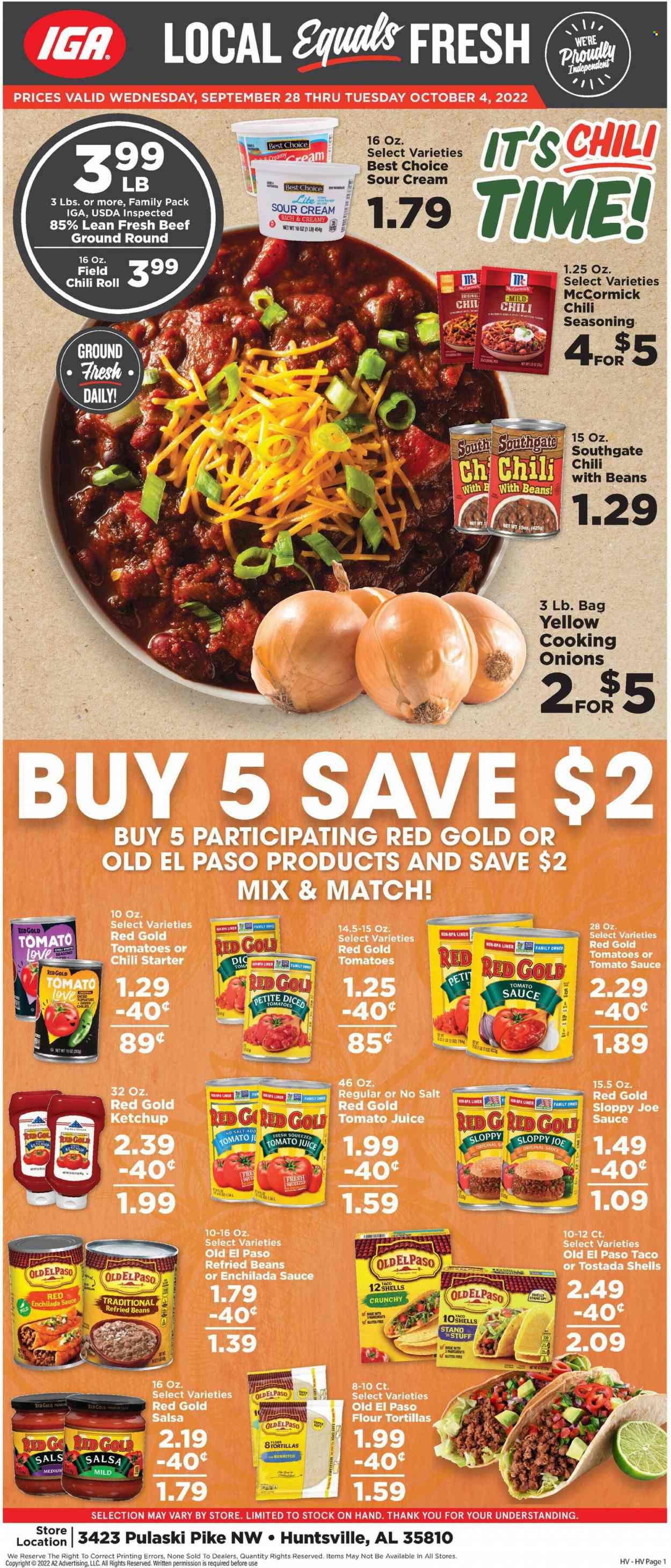 IGA (AL) Weekly Ad Flyer Specials September 28 to October 4, 2022