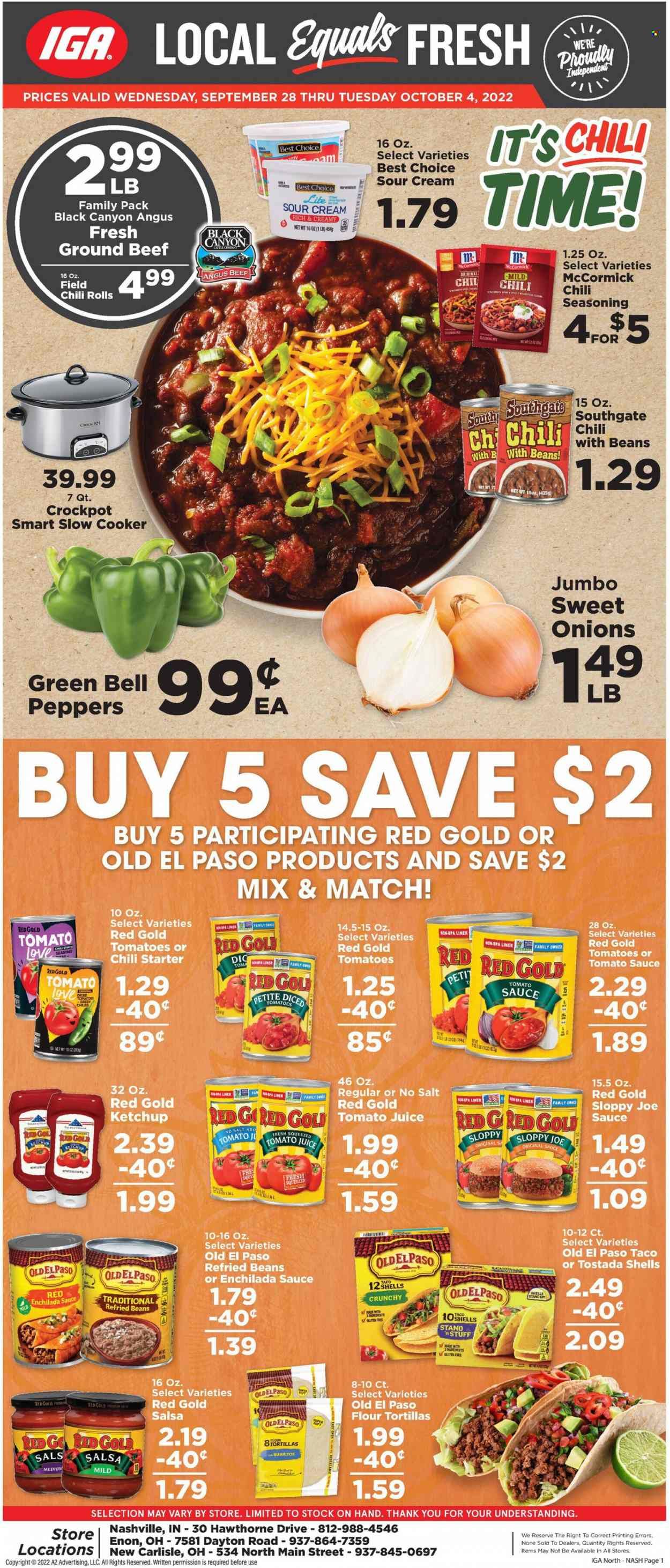 IGA (OH) Weekly Ad Flyer Specials September 28 to October 4, 2022