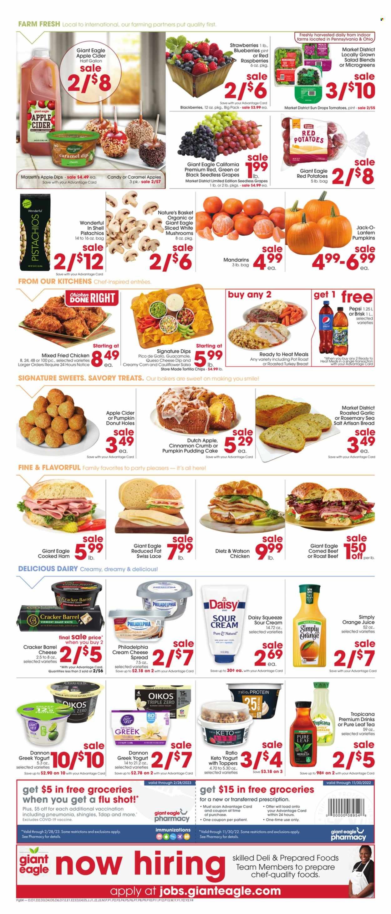 Giant Eagle (OH, PA) Weekly Ad Flyer Specials September 29 to October 5, 2022
