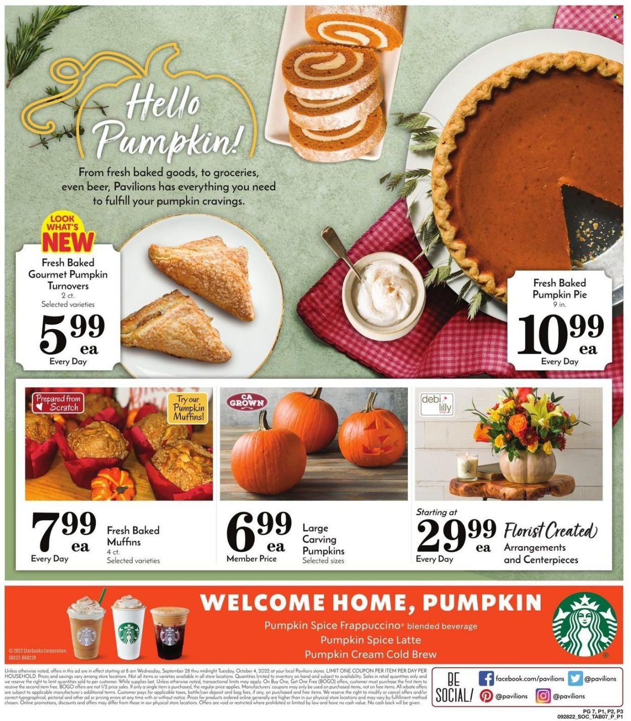 Pavilions (CA) Weekly Ad Flyer Specials September 28 to October 4, 2022