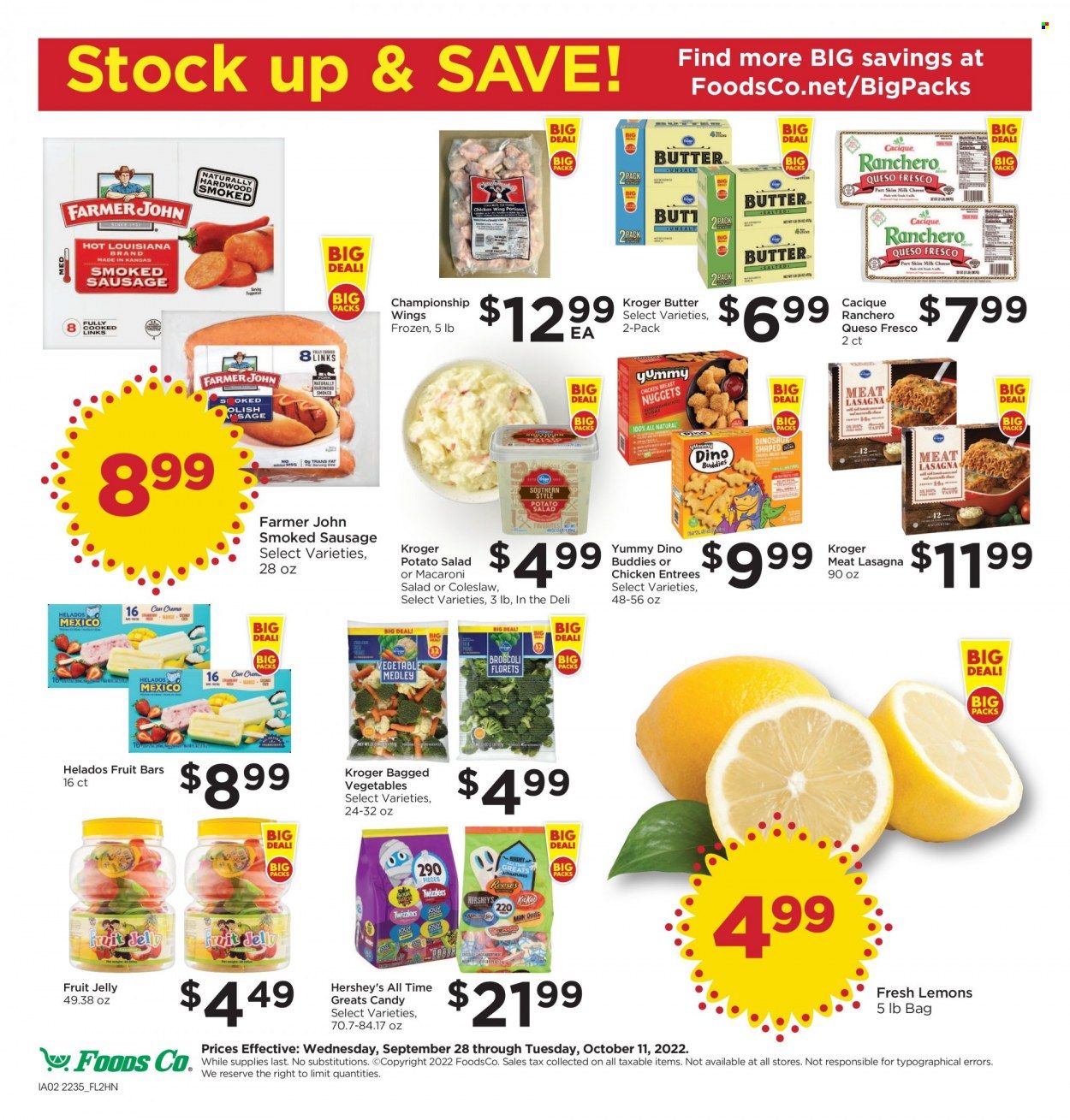 Foods Co (CA, OH, VA) Weekly Ad Flyer Specials September 28 to October 4, 2022