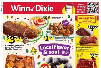 Winn Dixie (AL, FL, GA, LA) Weekly Ad Flyer Specials September 28 to October 4, 2022
