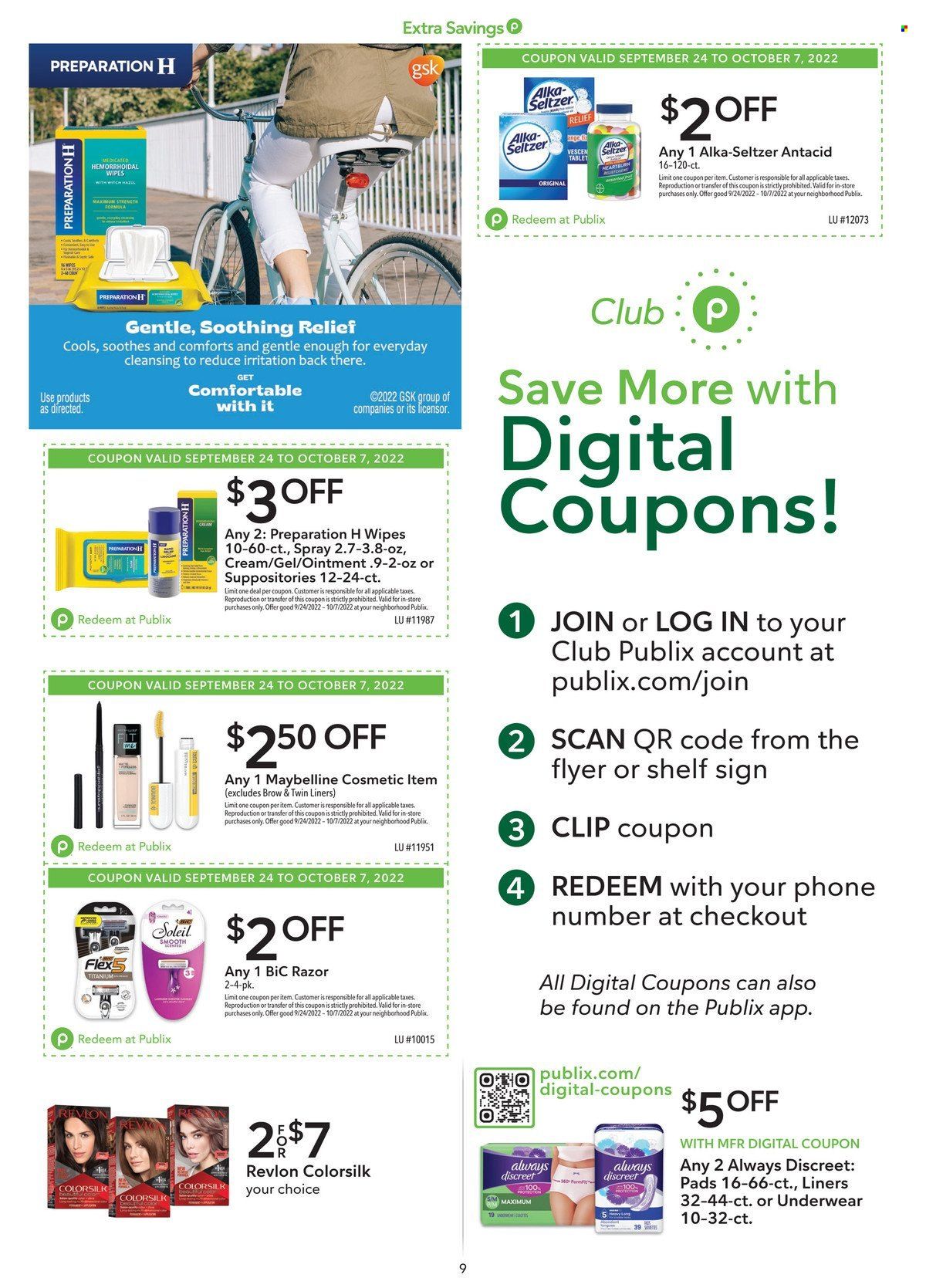 Publix (AL, FL, GA, NC, SC, TN) Weekly Ad Flyer Specials September 24 to October 7, 2022