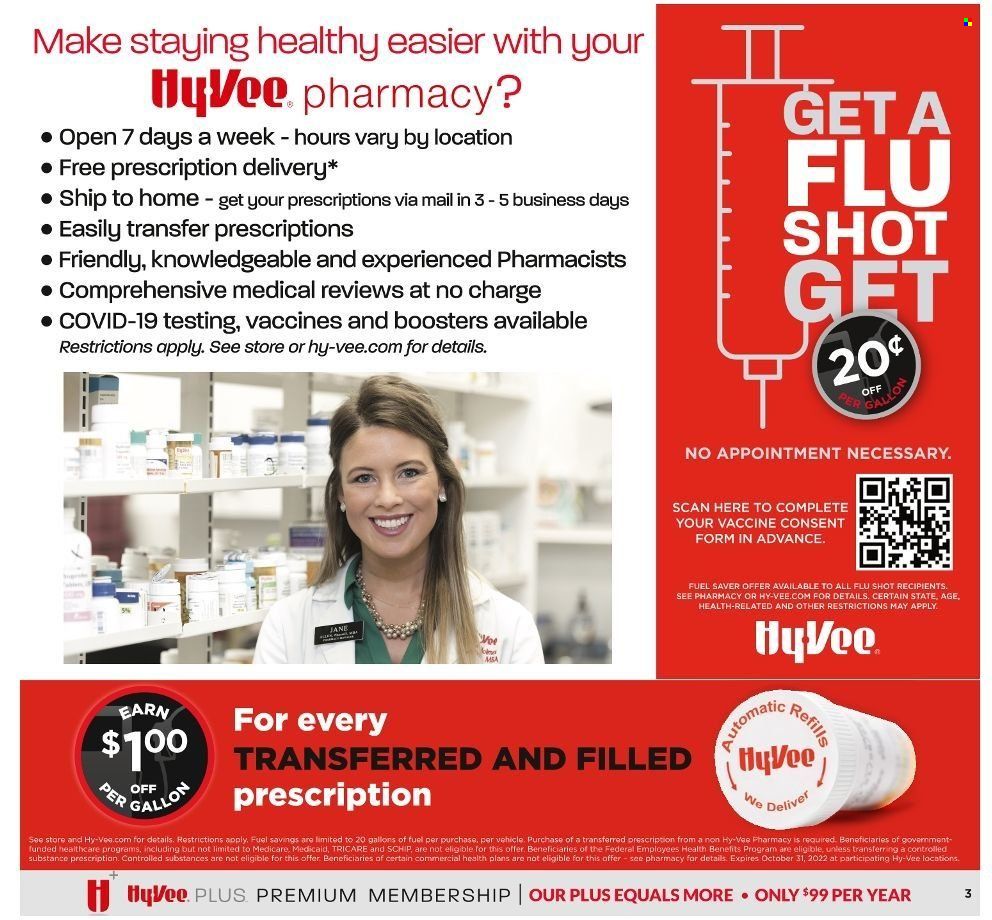 Hy-Vee (IA, IL, KS, MO) Weekly Ad Flyer Specials September 28 to October 25, 2022