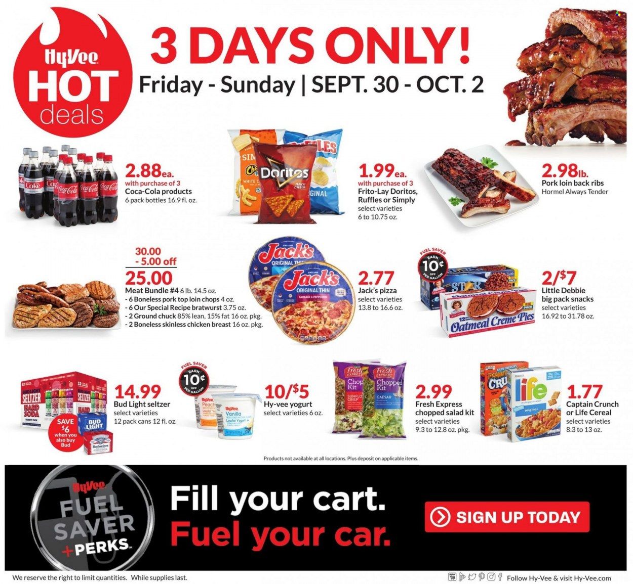 Hy-Vee (IA, IL, KS, MO) Weekly Ad Flyer Specials September 28 to October 4, 2022