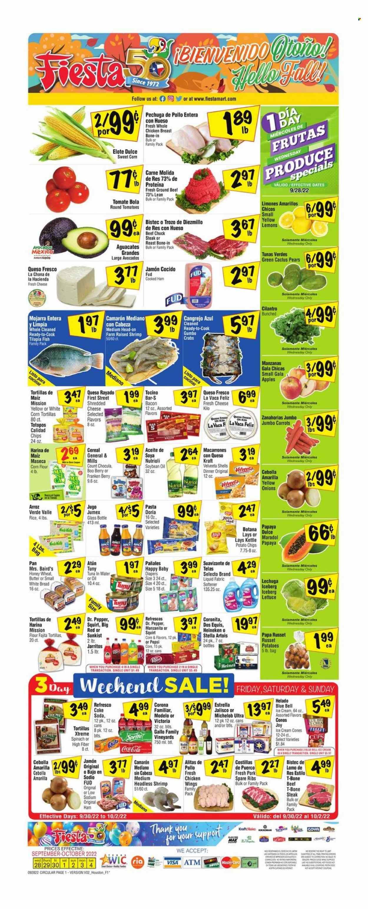 Fiesta Mart (TX) Weekly Ad Flyer Specials September 28 to October 4, 2022